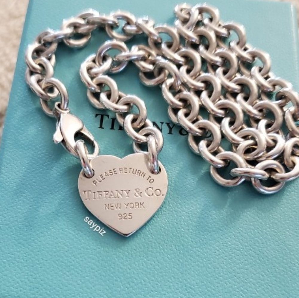 Return To Tiffany Heart Tag Choker